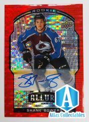 2020-21 Allure Hockey RED RAINBOW ROOKIE Autograph SHANE BOWERS Auto /299